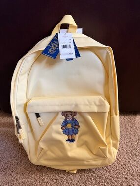Yellow Bear Embroidered Backpack - Polo by Ralph Lauren Style